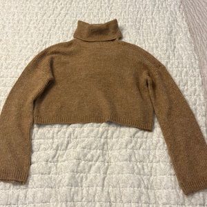 Cropped turtle neck
